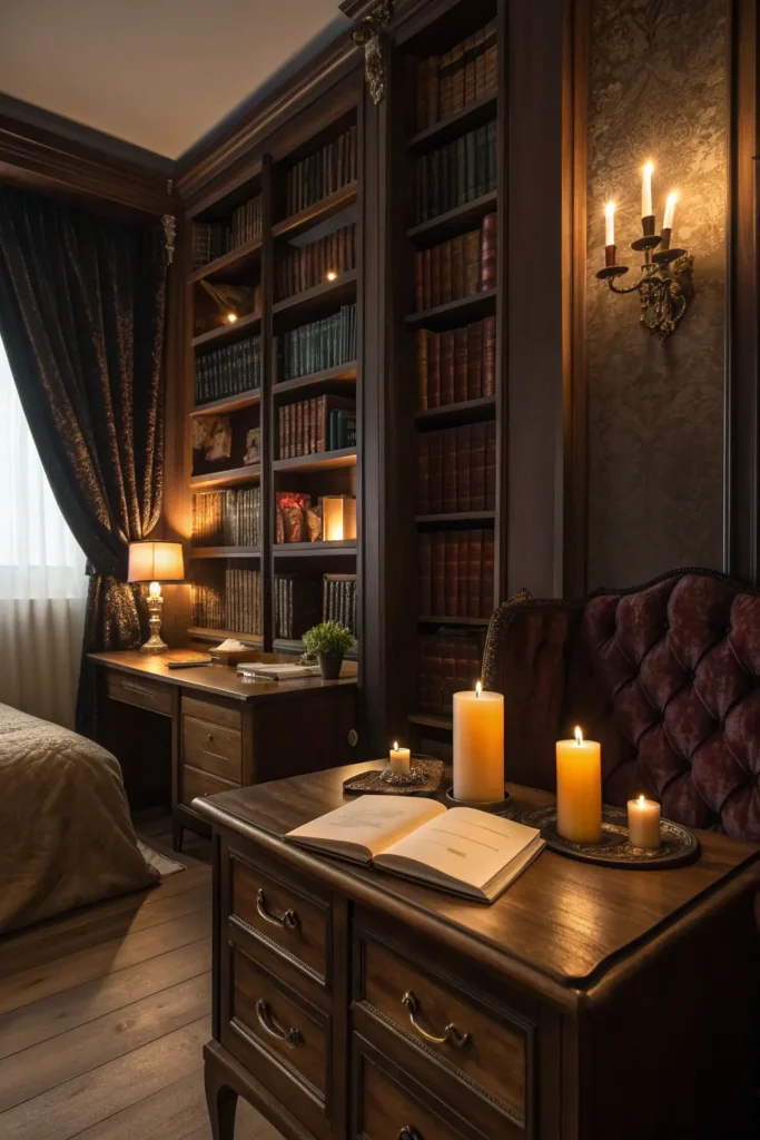 14 Chic Dark Academia Bedroom Inspiration 8 ed 7