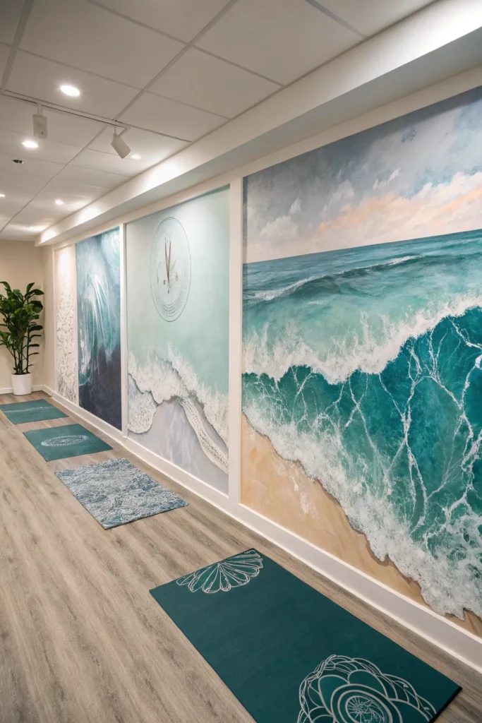 14 Coastal Bliss Yoga Studio Ideas to Transform Your Practice Space 12 fs11