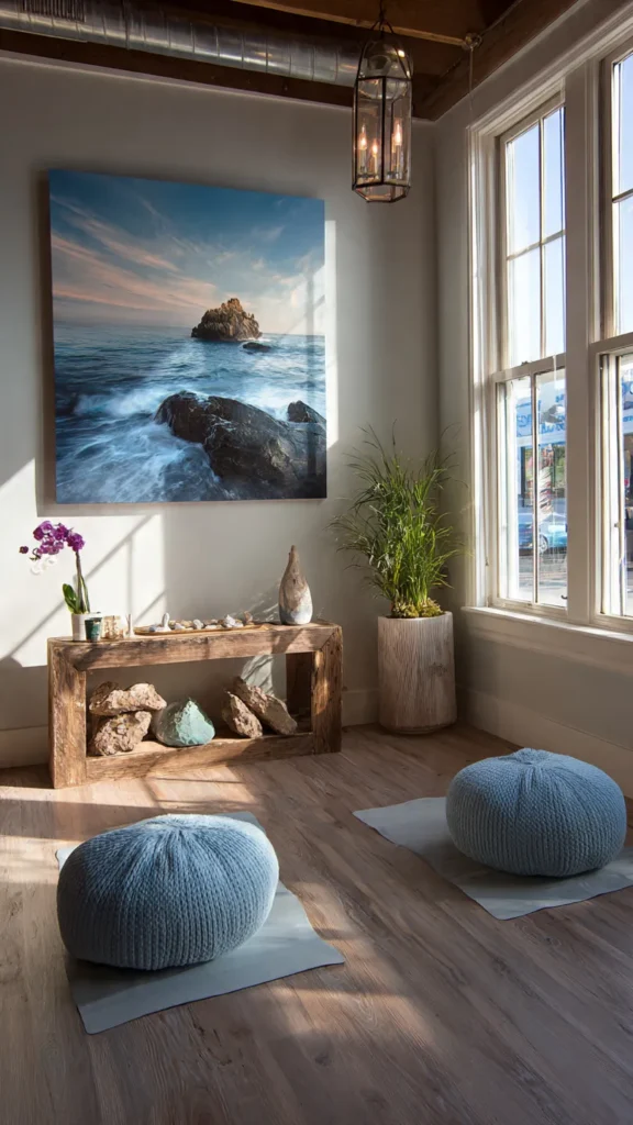 14 Coastal Bliss Yoga Studio Ideas to Transform Your Practice Space 15 fs14