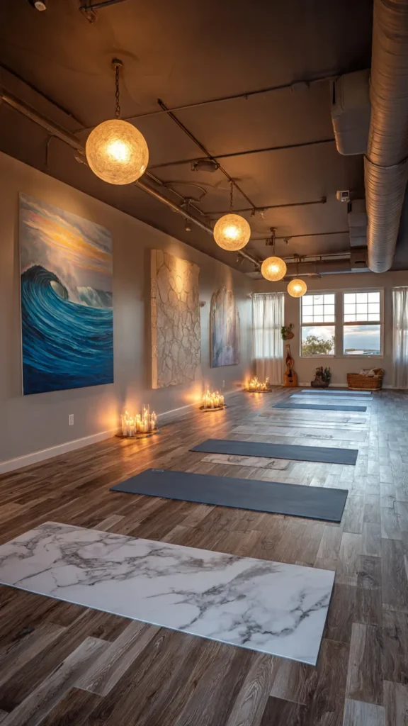 14 Coastal Bliss Yoga Studio Ideas to Transform Your Practice Space 9 fs8