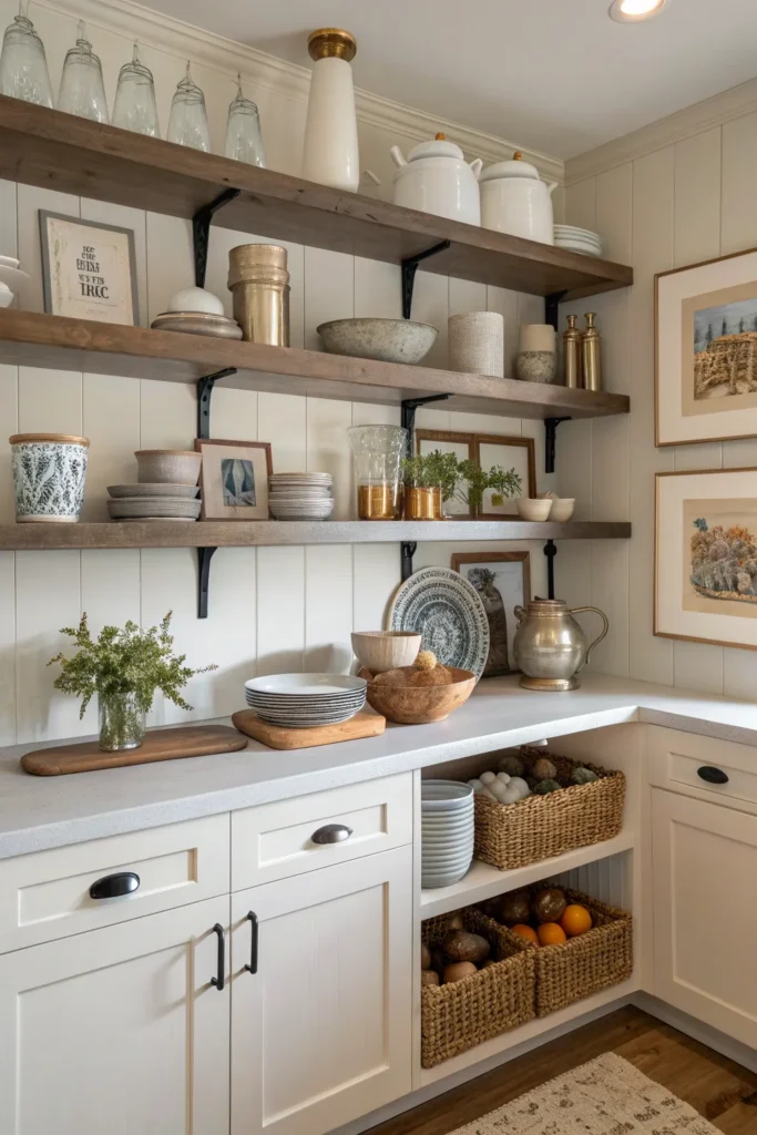 15 Farmhouse Kitchen Shelves Ideas 10 gk 9