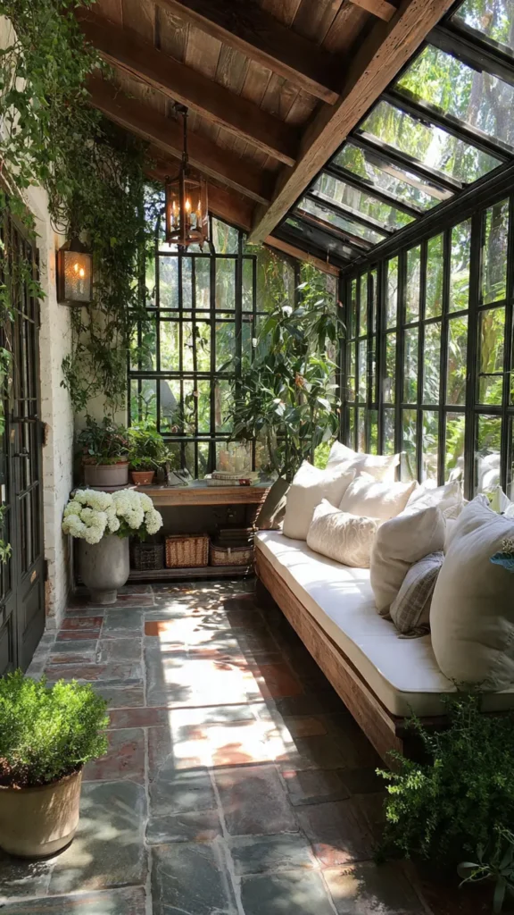 15 Inspiring Attached Greenhouse Sunroom Ideas 13 hb12
