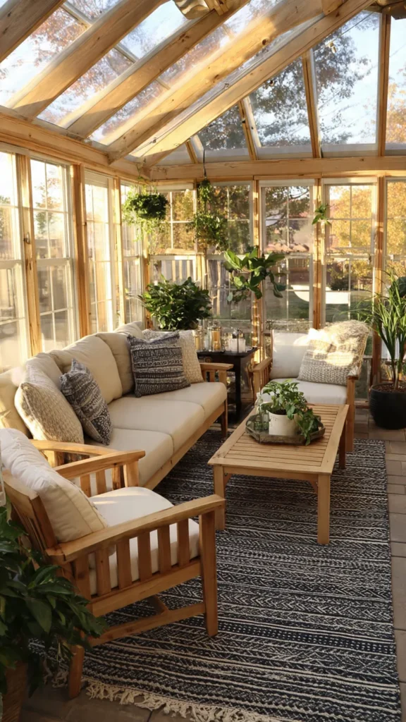 15 Inspiring Attached Greenhouse Sunroom Ideas 14 hb13