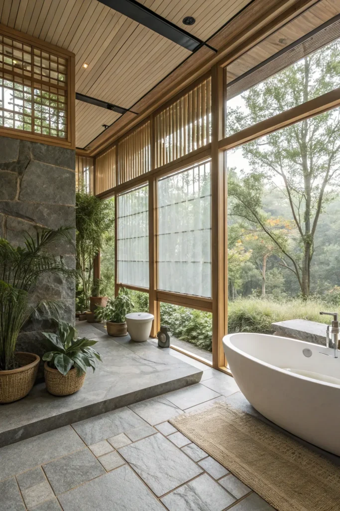 15 Nature-Inspired Zen Bathroom Decor Ideas for a Grounded, Refreshing Feel 16 ij 15