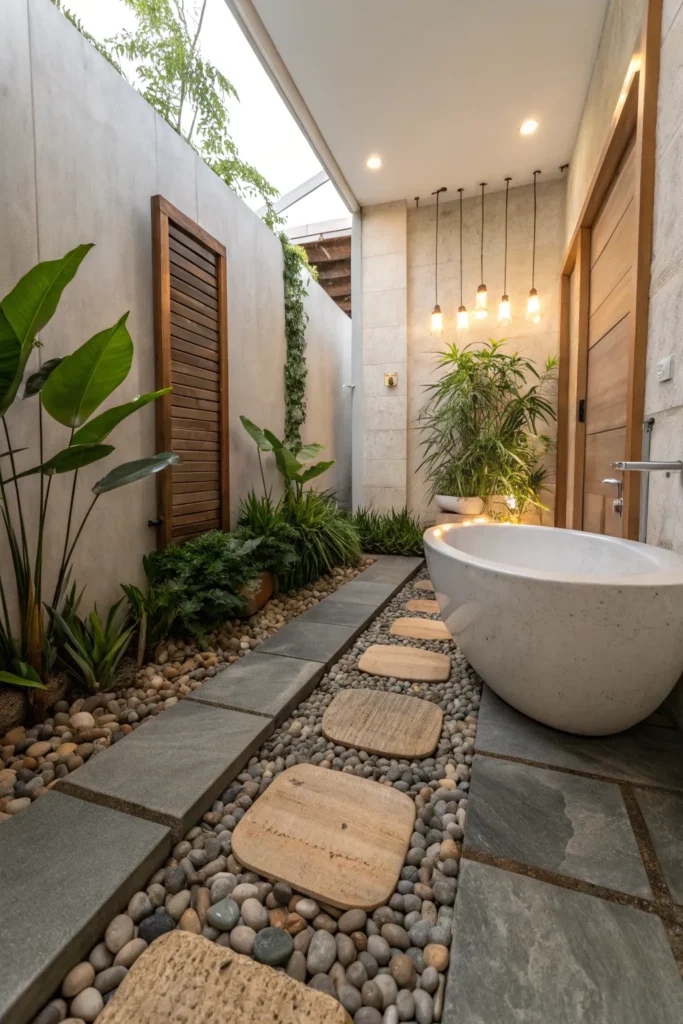 15 Nature-Inspired Zen Bathroom Decor Ideas for a Grounded, Refreshing Feel 9 ij 8