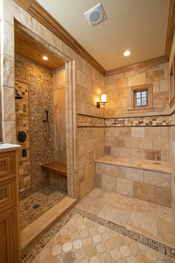 15 Fresh Stone Shower Ideas to Elevate Your Bathroom 14 ik 13 1