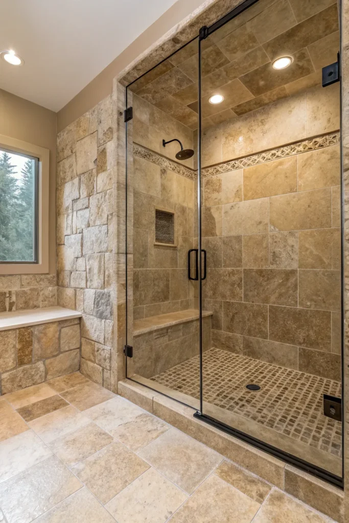 15 Fresh Stone Shower Ideas to Elevate Your Bathroom 16 ik 15 1