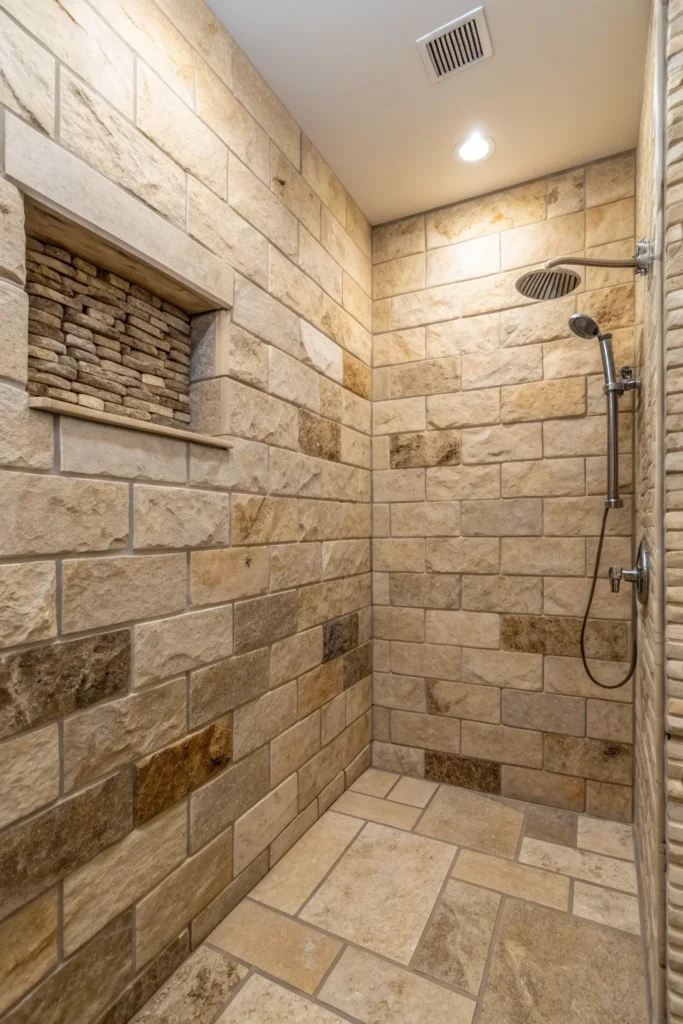 15 Fresh Stone Shower Ideas to Elevate Your Bathroom 3 ik 2 1