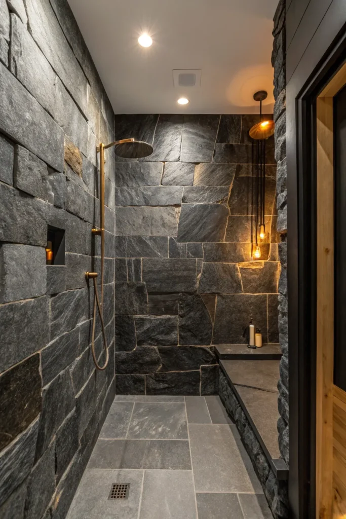 15 Fresh Stone Shower Ideas to Elevate Your Bathroom 7 ik 6 1
