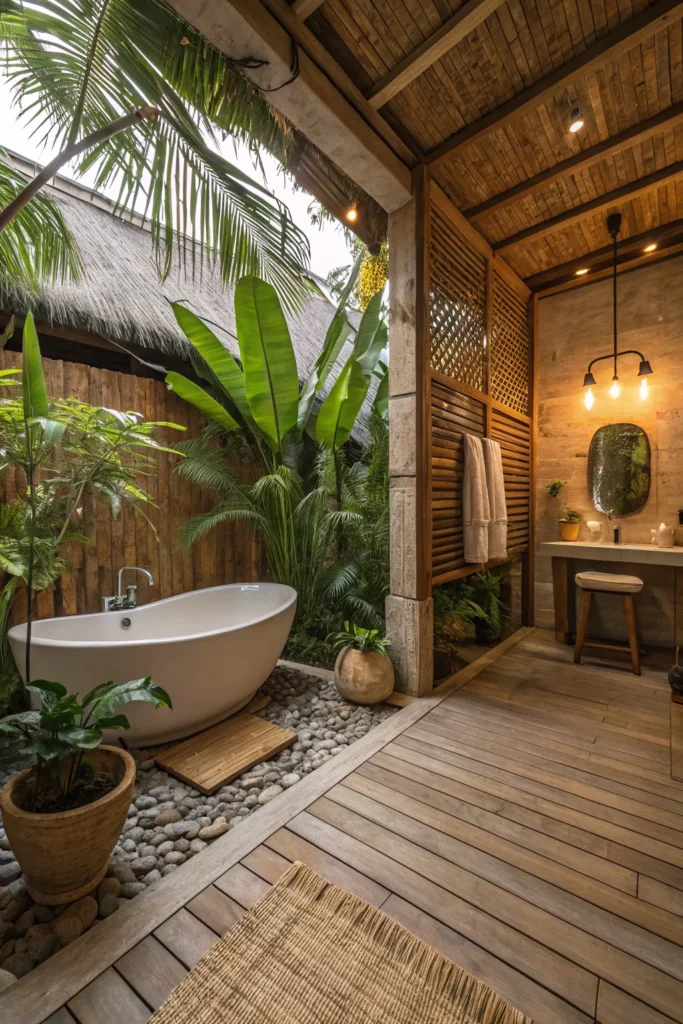 15 Dreamy Ways to Transform Your Space into a Tropical Bathroom Oasis 3 iz 2