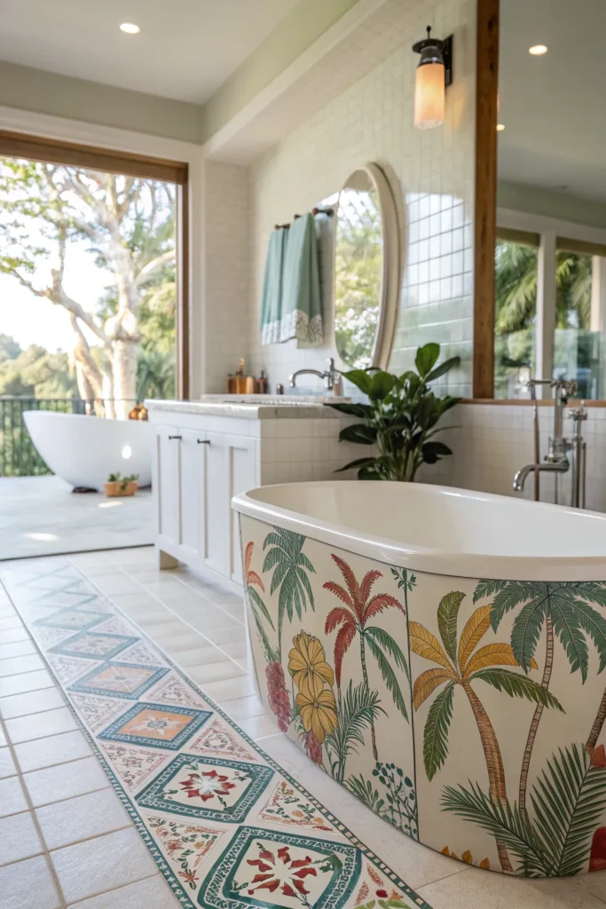 15 Dreamy Ways to Transform Your Space into a Tropical Bathroom Oasis 6 iz 5
