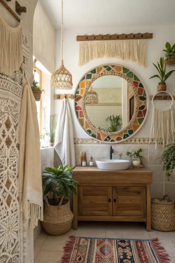 15 Boho Bathroom Ideas for a Free-Spirited Space 12 km 11