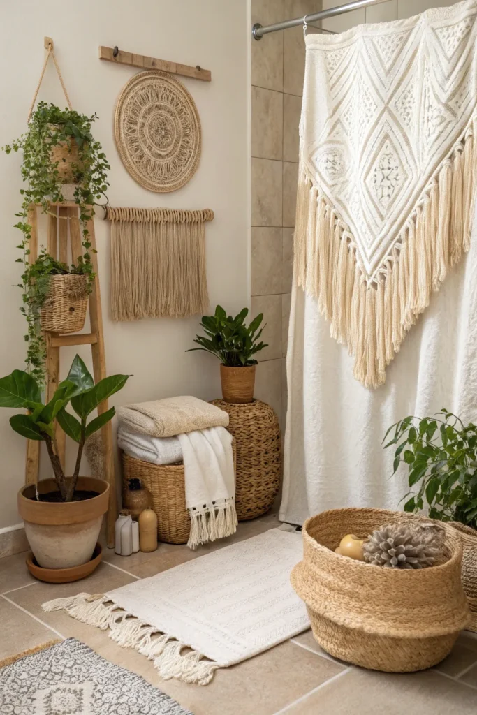 15 Boho Bathroom Ideas for a Free-Spirited Space 15 km 14