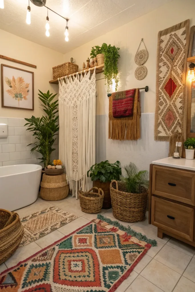 15 Boho Bathroom Ideas for a Free-Spirited Space 16 km 15