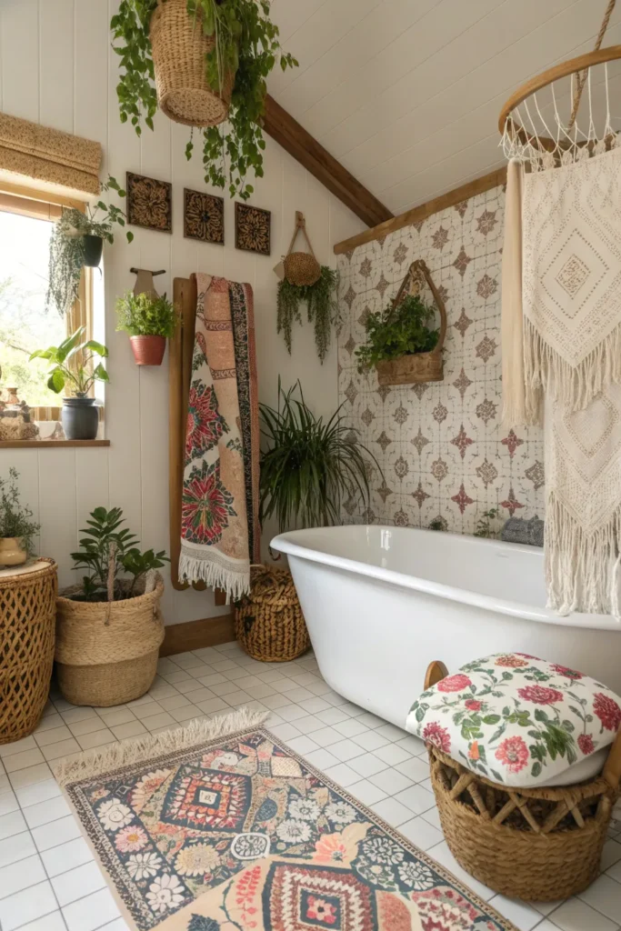 15 Boho Bathroom Ideas for a Free-Spirited Space 5 km 4