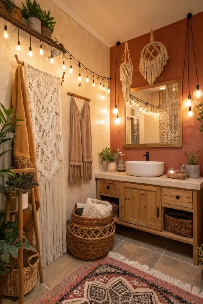 15 Boho Bathroom Ideas for a Free-Spirited Space 9 km 8
