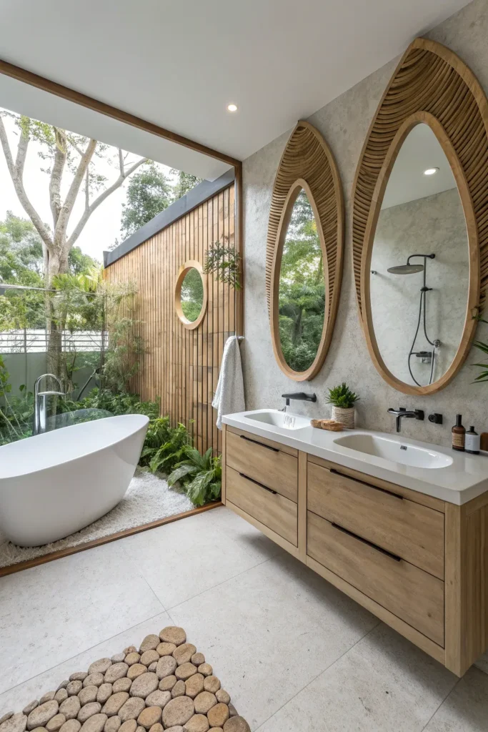 15 Nature-Inspired Bathroom Ideas That Create a Calm, Refreshing Retreat 14 kn 13 1