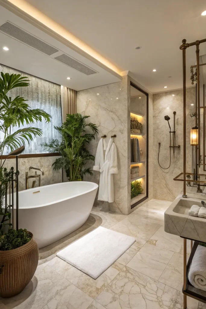 16 Ways to Create a Luxurious Spa-Like Atmosphere in Your Bathroom 14 kn 13