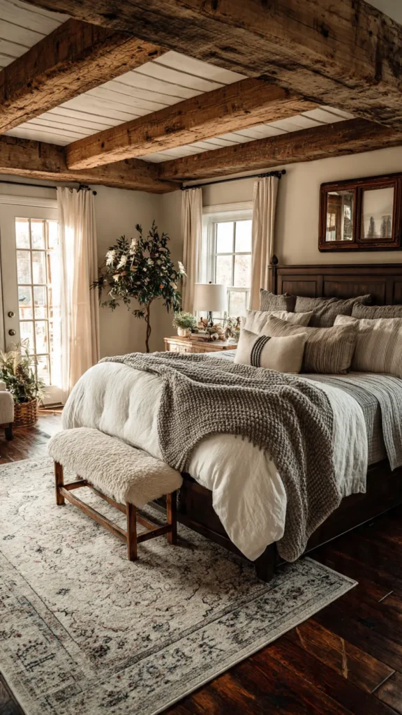 15 Cozy Farmhouse Bedroom Ideas with Timeless Charm 16 la15