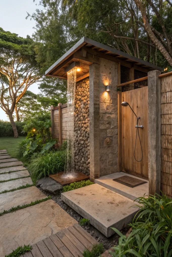 15 Outdoor Shower Bliss Ideas 2 oa 1