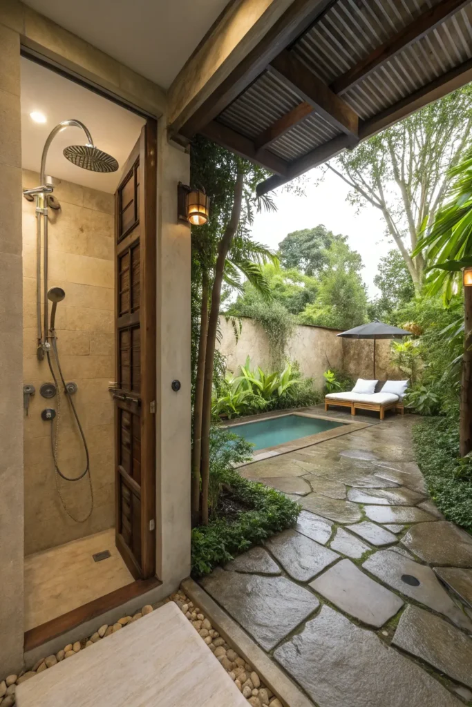15 Outdoor Shower Bliss Ideas 11 oa 10