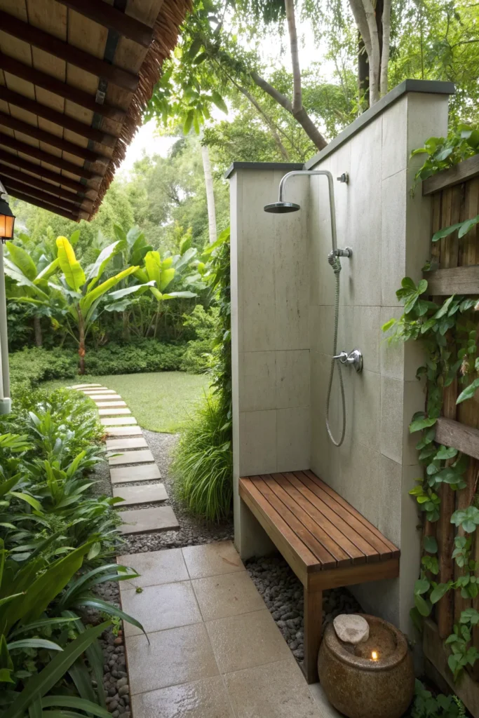 15 Outdoor Shower Bliss Ideas 12 oa 11
