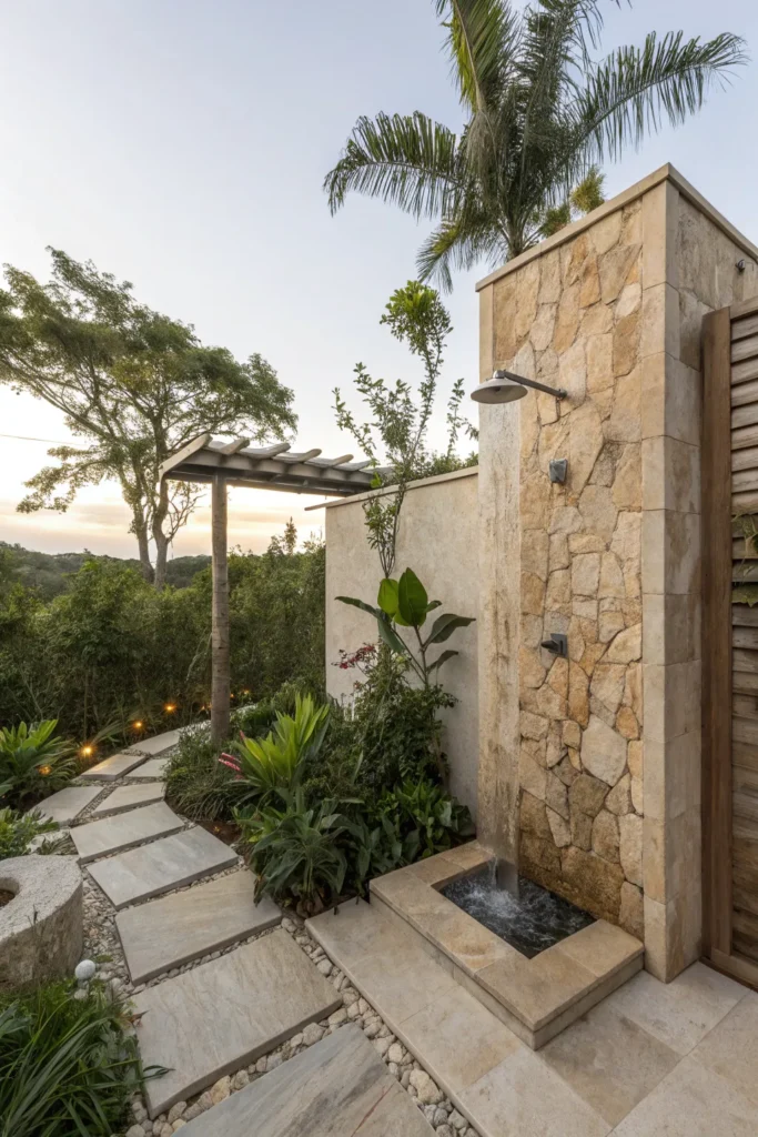 15 Outdoor Shower Bliss Ideas 13 oa 12