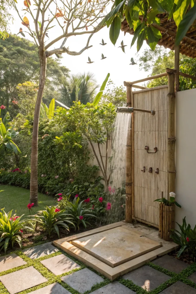 15 Outdoor Shower Bliss Ideas 16 oa 15