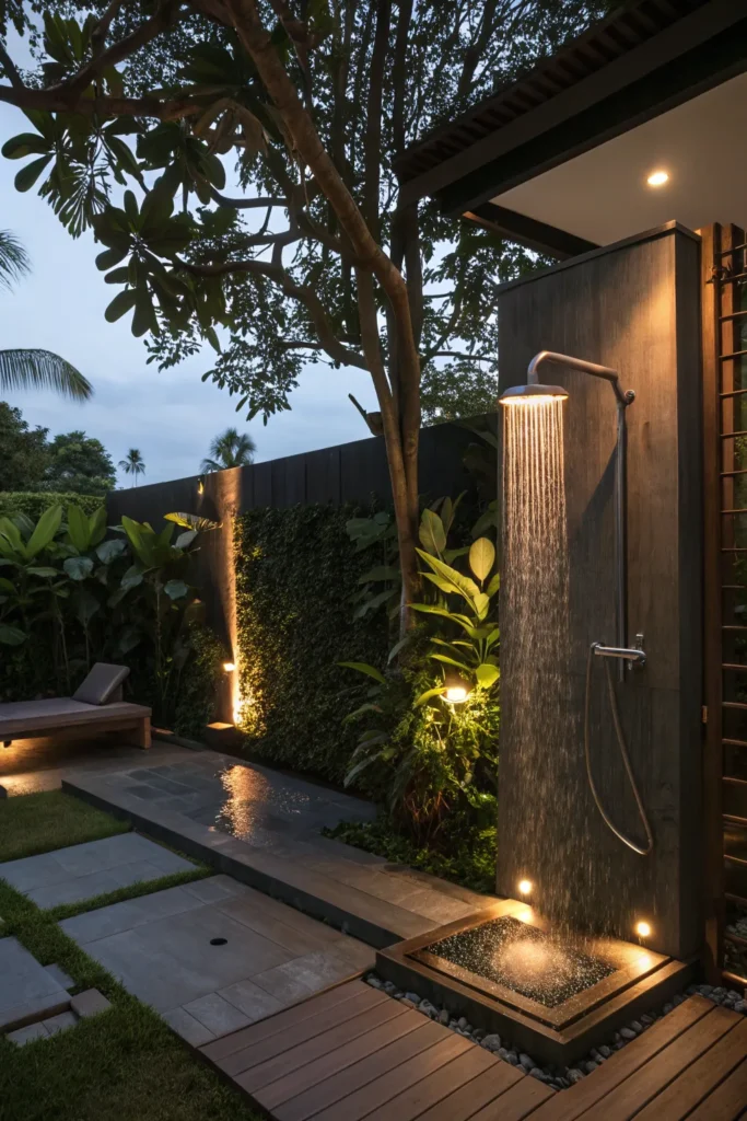 15 Outdoor Shower Bliss Ideas 10 oa 9