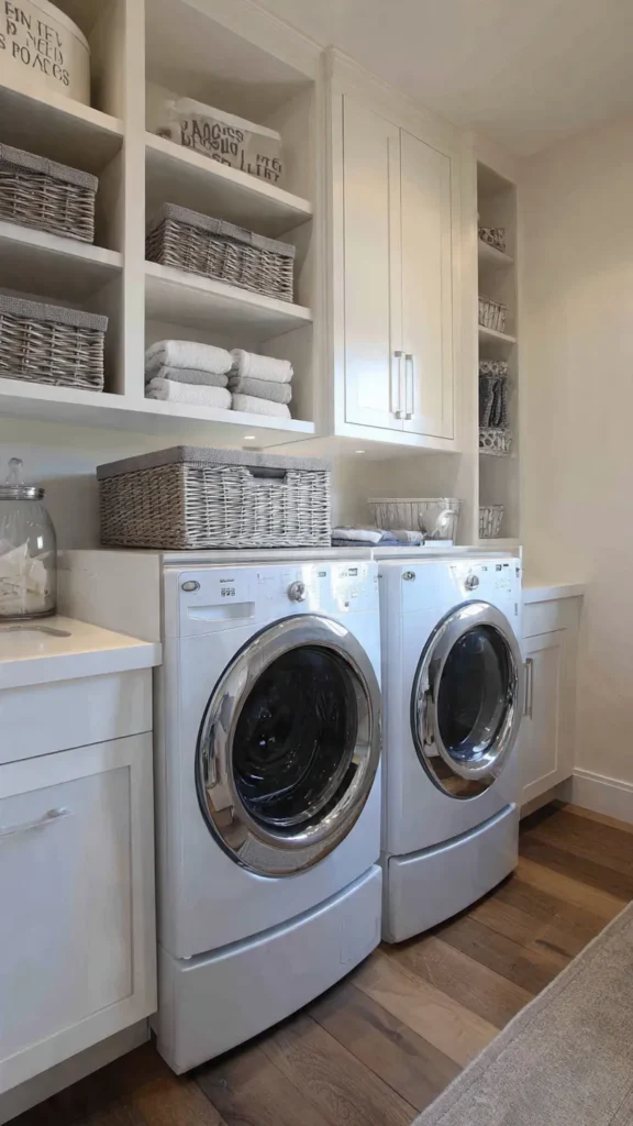 15 Clever Laundry Room Storage Ideas That Save Space 10 oh9