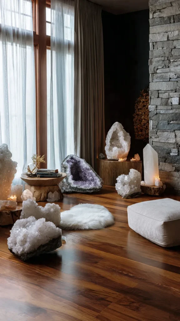 15 Crystal Room Decor Ideas to Create a Calm, Balanced, and Beautiful Space 12 sd11