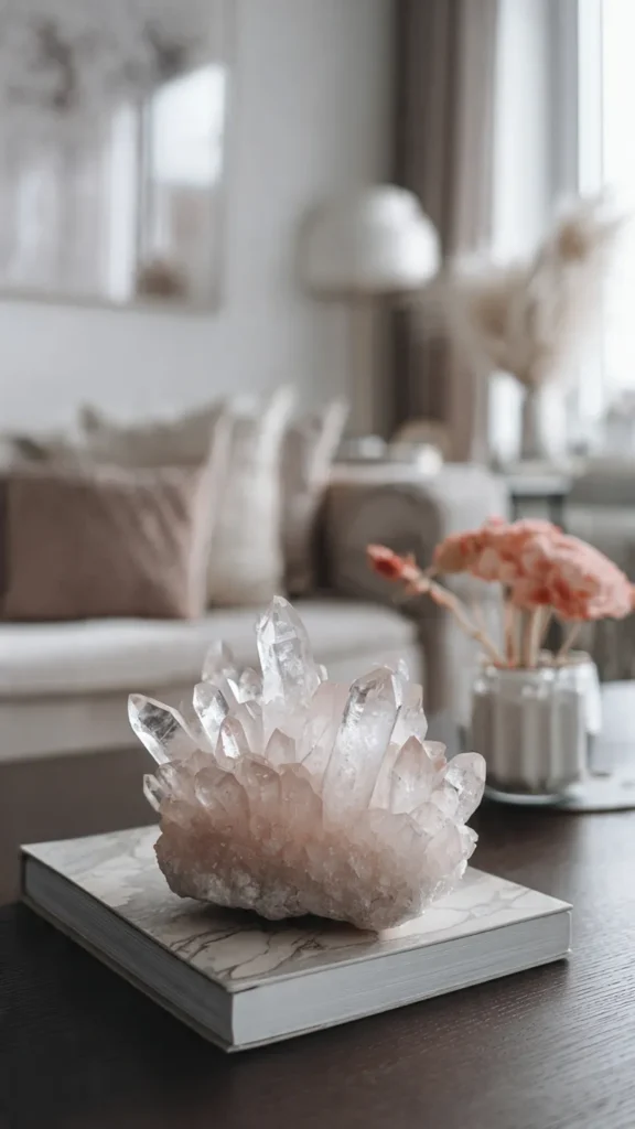 15 Crystal Room Decor Ideas to Create a Calm, Balanced, and Beautiful Space 15 sd14
