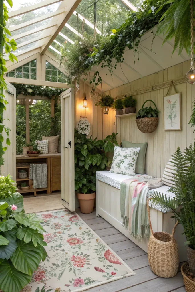15 Inspiring She Shed Ideas Inside for Cozy Retreats 10 sp 9