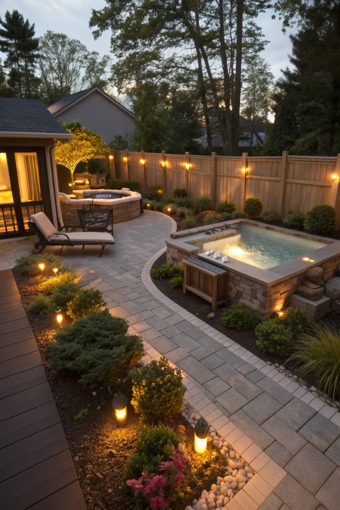 15+ Inspiring Spa Pool Landscaping Ideas for a Serene Backyard Retreat 8 ta 7
