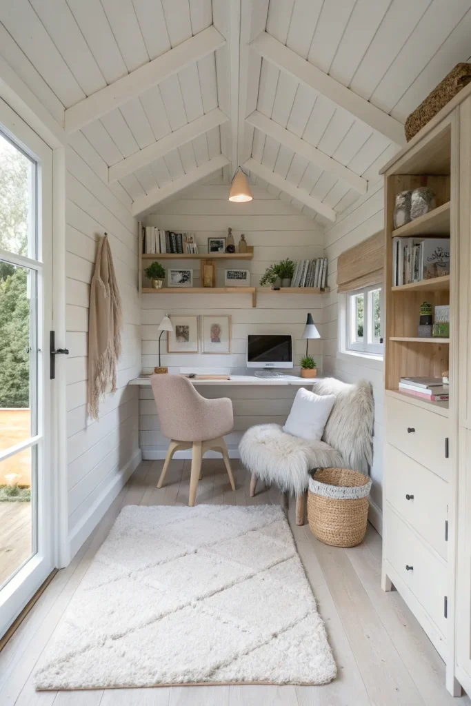 15 Small She Shed Interiors Unleashing Cozy Creativity 12 wc 11
