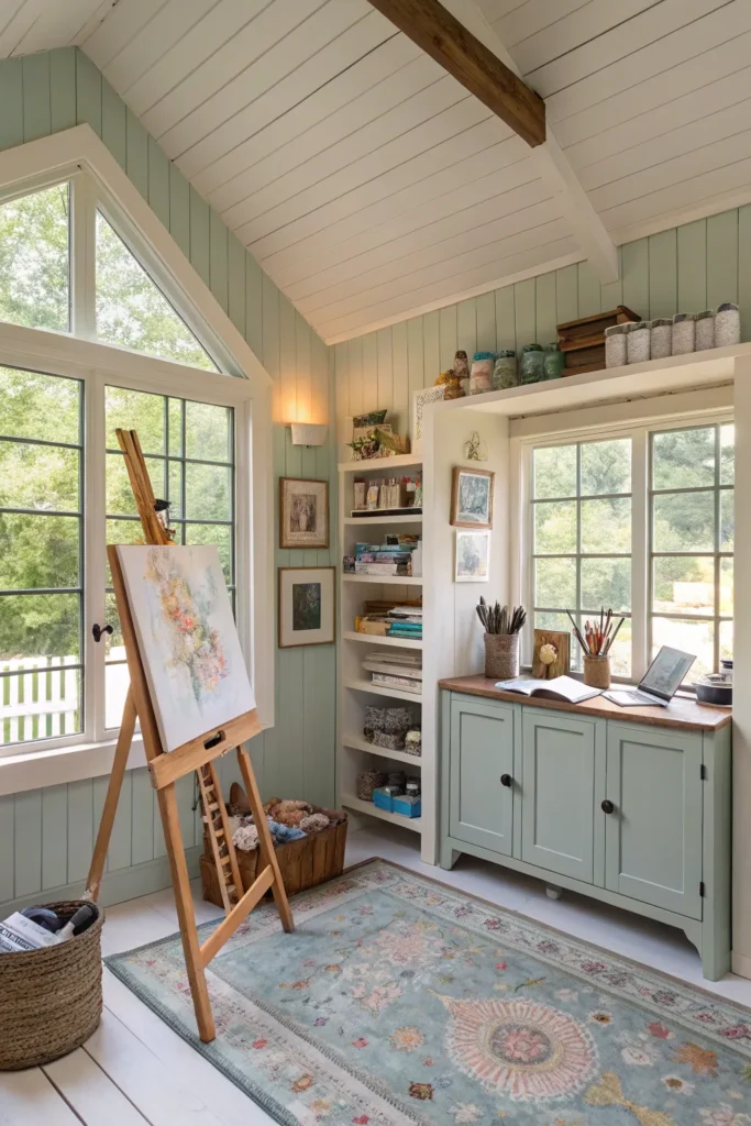 15 Small She Shed Interiors Unleashing Cozy Creativity 9 wc 8