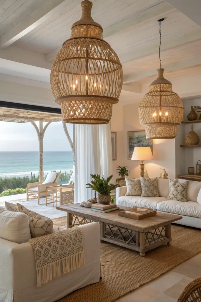 15 Stunning Boho Coastal Living Room Ideas for a Beachy Home 14 xc13