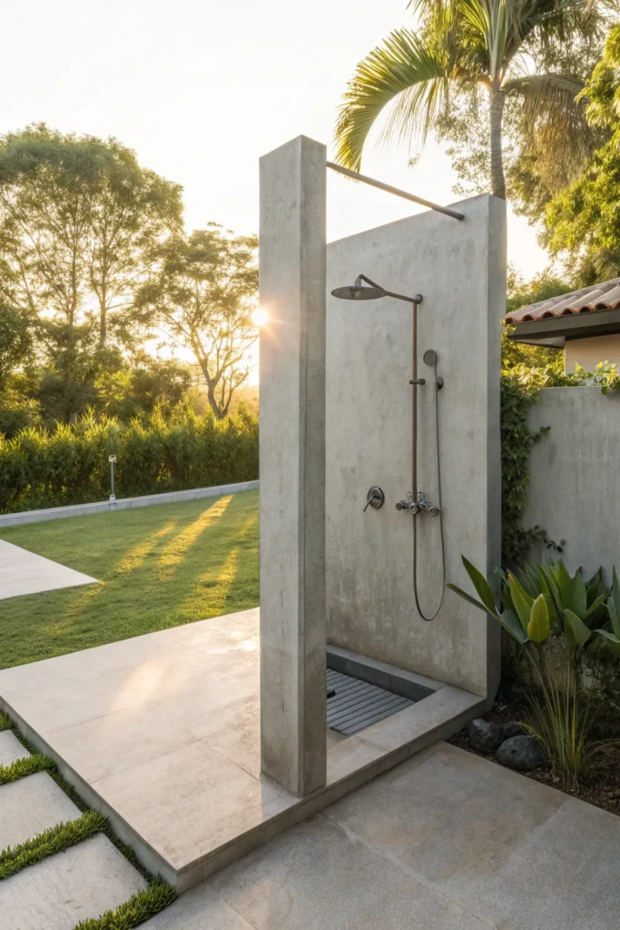 16 Refreshing Backyard Outdoor Shower Ideas for a Relaxing Open-Air Escape 16 ya15