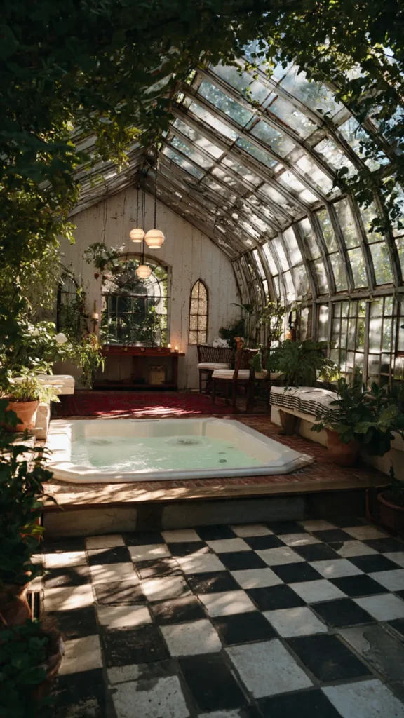 14 Greenhouse Hot Tub Ideas for a Year-Round Spa Escape 7 za6