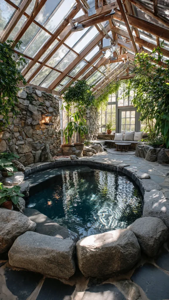 14 Greenhouse Hot Tub Ideas for a Year-Round Spa Escape 8 za7