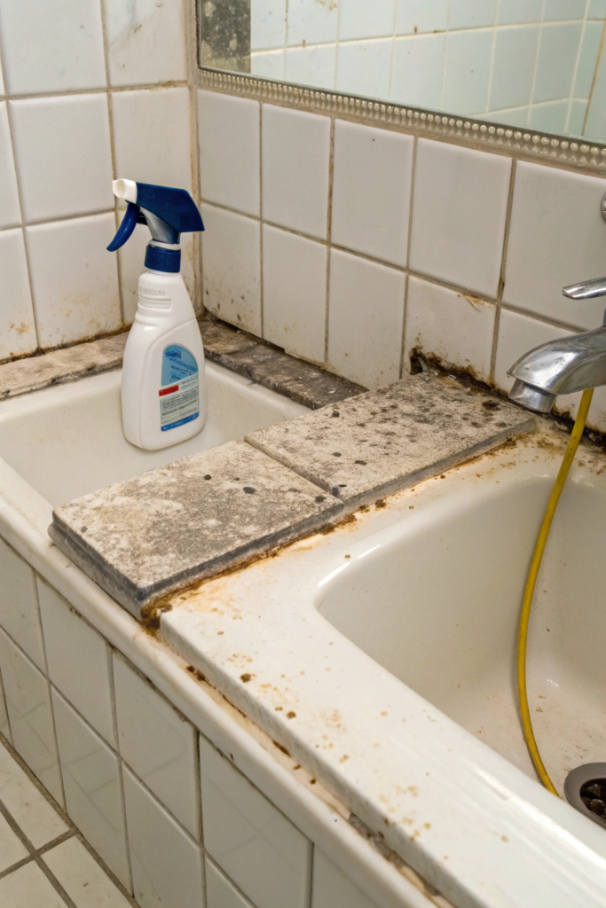 10 Seriously Brilliant Hydrogen Peroxide Hacks For Your Home 3 2 remove tough bathroom grime and mold bathroom s