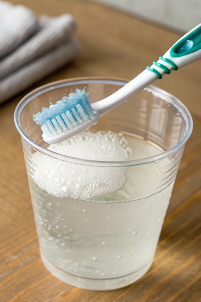 10 Seriously Brilliant Hydrogen Peroxide Hacks For Your Home 4 6 clean and disinfect your toothbrush your toothb
