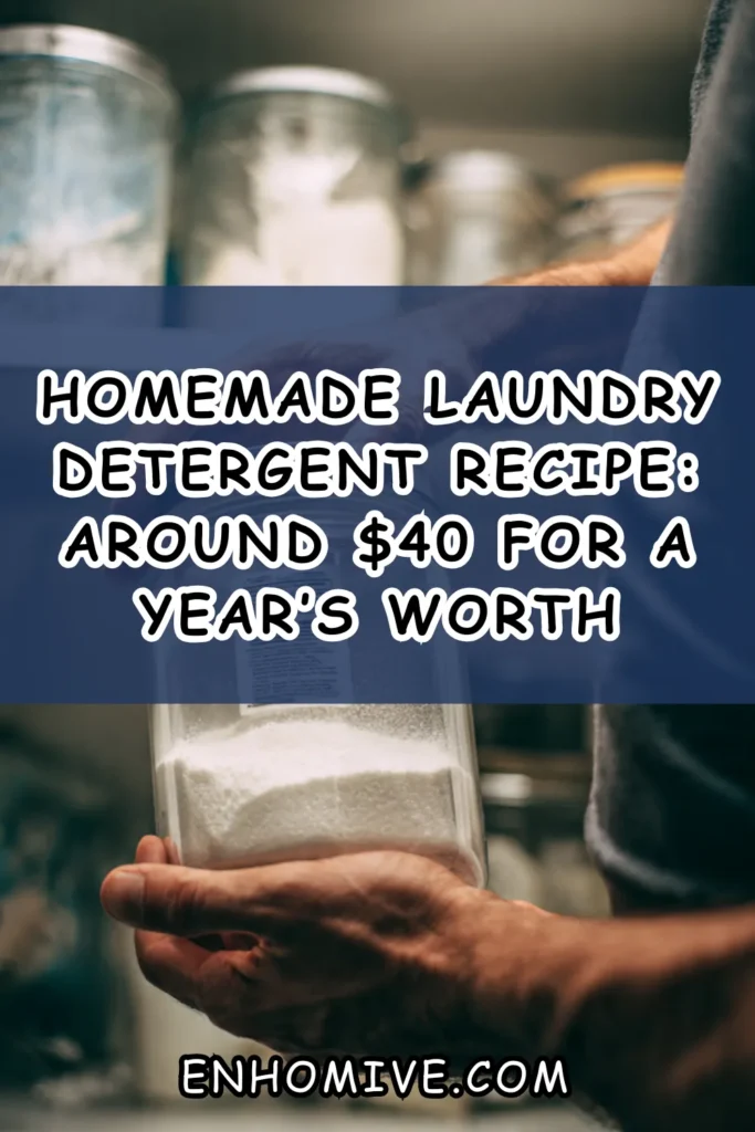 Homemade Laundry Detergent Recipe: Around $40 for a Year’s Worth 1 How 10