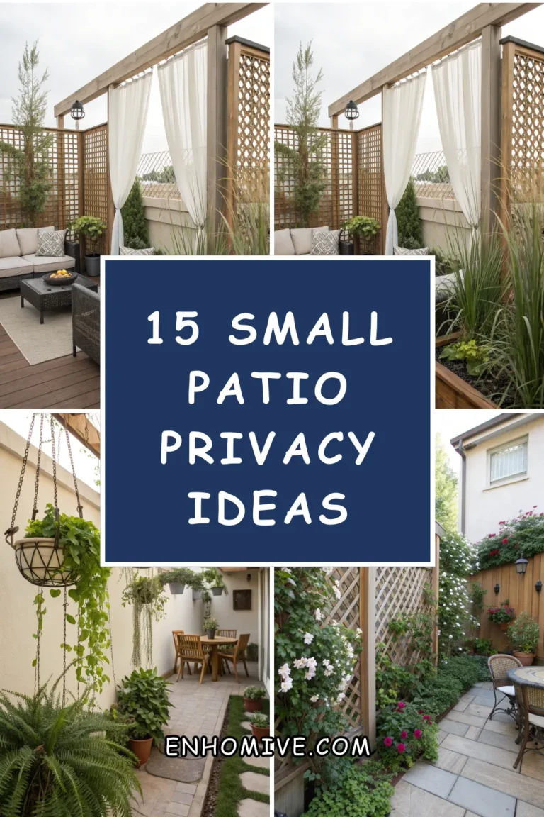 15 Small Patio Privacy Ideas for Cozy Outdoor Spaces