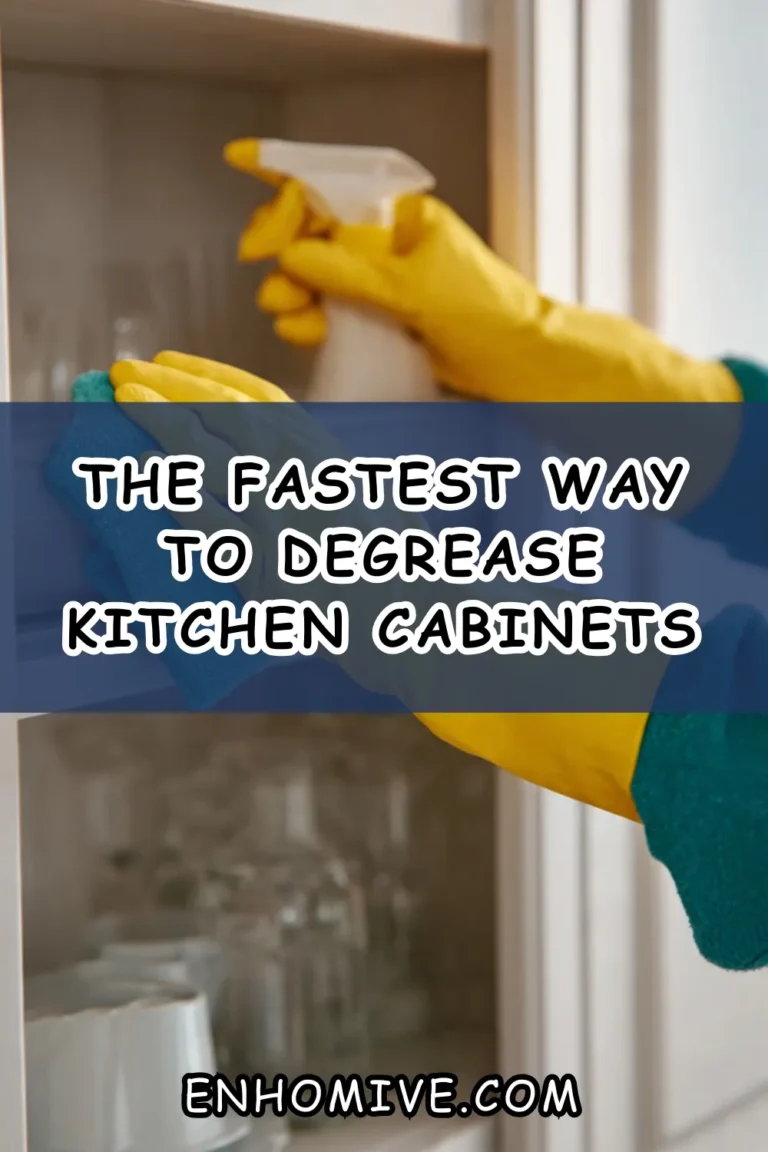 The Fastest Way to Degrease Kitchen Cabinets