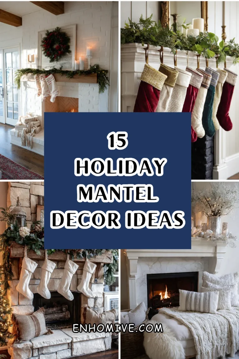 15 Holiday Mantel Decor Ideas for Festive Styling