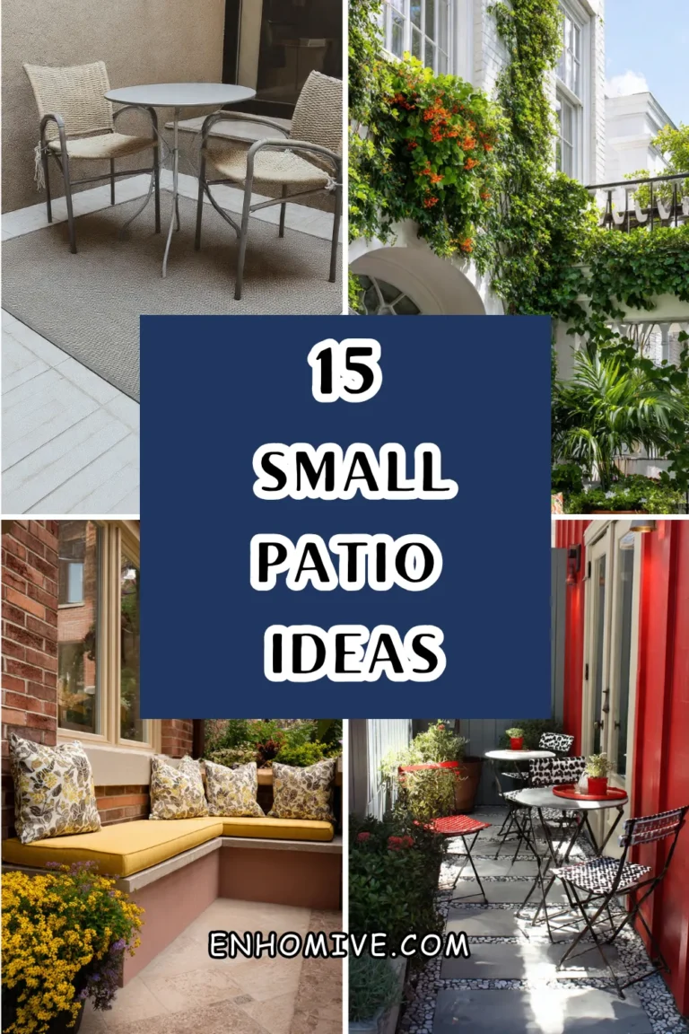 15 Small Patio Ideas to Transform a Tiny Outdoor Space into a Cozy Retreat