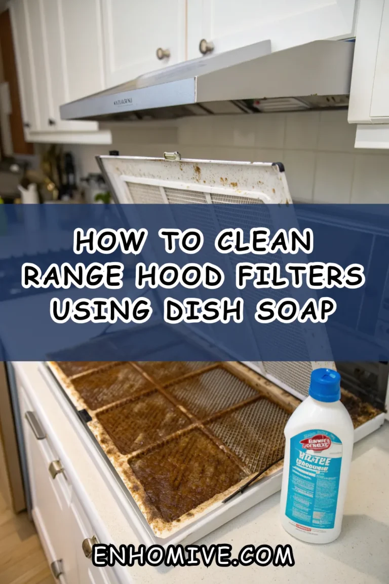 How to Clean Range Hood Filters Using Dish Soap