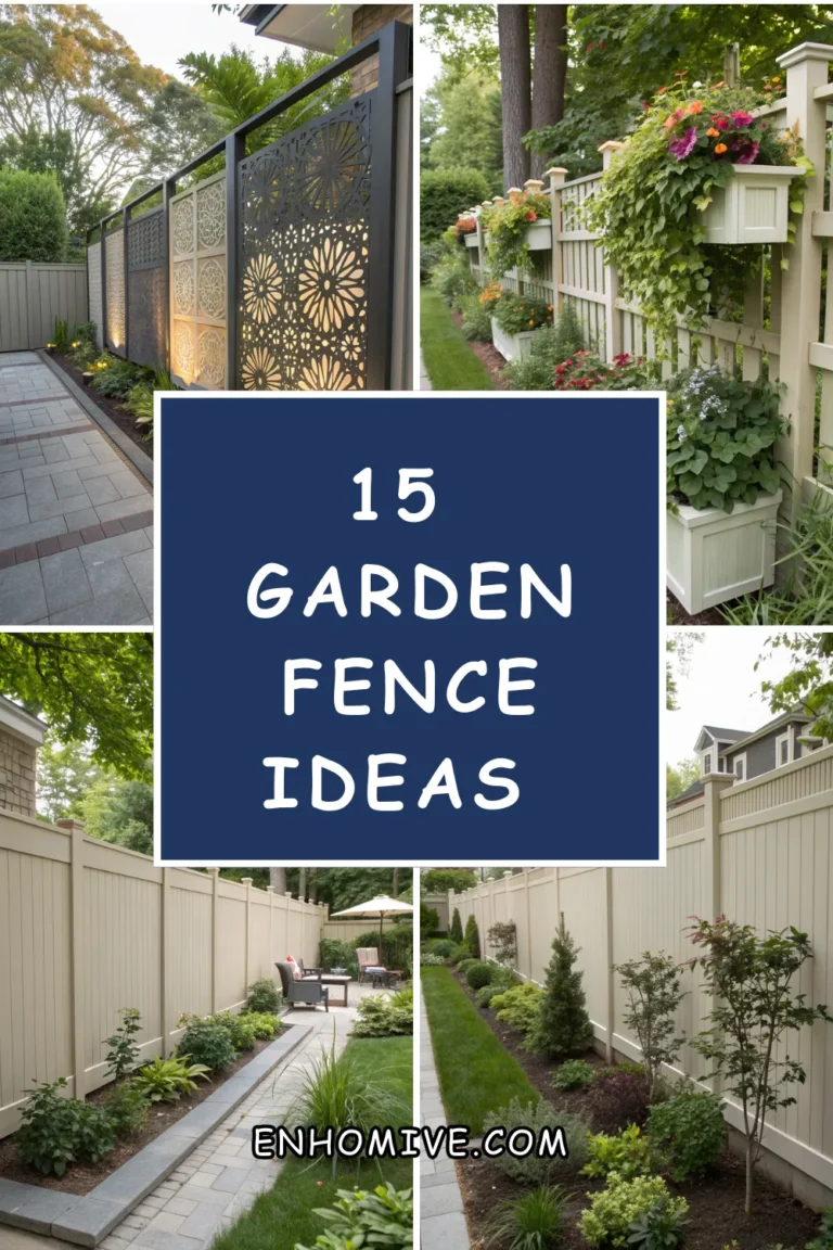 15 Garden Fence Ideas to Add Style and Function