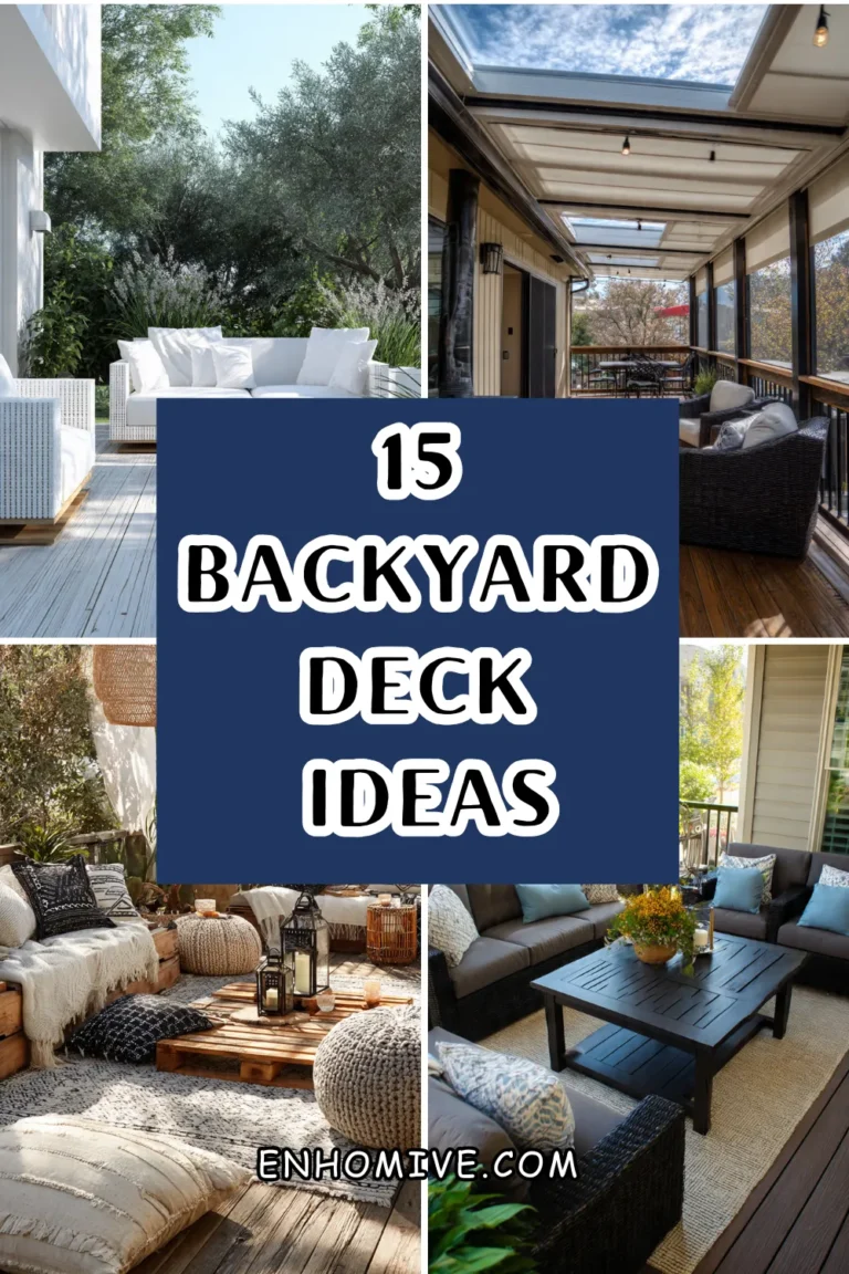 15 Backyard Deck Ideas for Relaxing & Entertaining